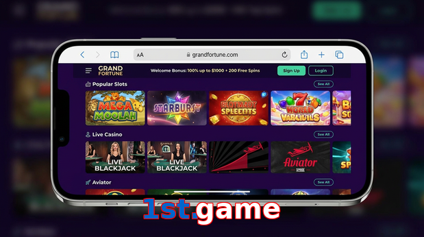 Main screen of 1St.game ios page for PK players